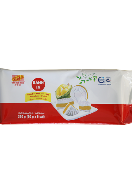 GATEAU BANH IN DURIAN HARICOT 360G 6P