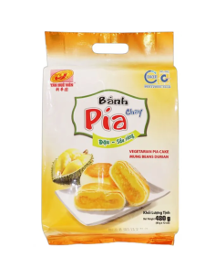 GATEAU BANH PIA DURIAN MUNGO VEGAN 480G