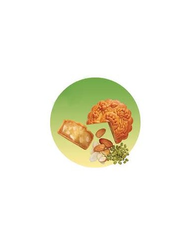 GATEAU LUNE VEGAN DAU XANH HANH NHAN KINH DO 150G