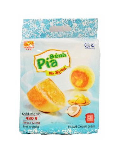 GATEAU BANH PIA DURIAN COCO 480G
