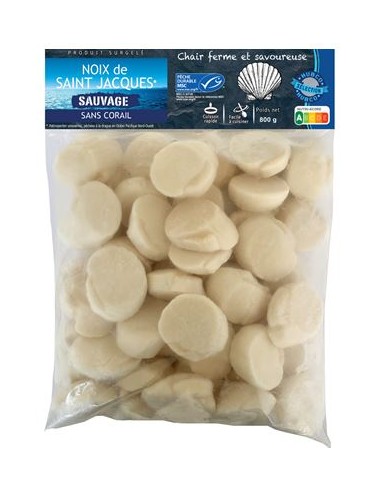 NOIX ST JACQ.10/20 S/C USA 800G*10/CT