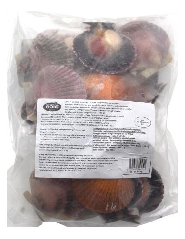 NOIX ST JACQ. 20/30 A/C DEMI COQUILLE EBI 1KG*10/CT