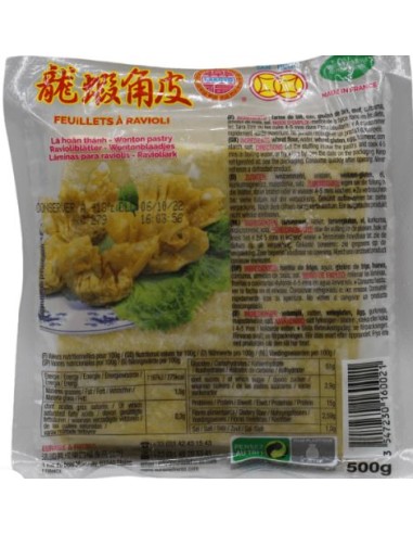 FEUILLE RAVIOLI LAKOVO 500G*20/CT