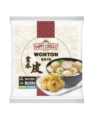 FEUILLE WONTON HAPPY BELLY 300G