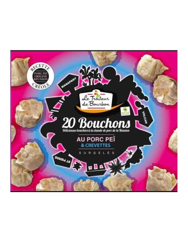 BOUCHONS CREVETTE PORC BOURBON 400G