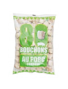 BOUCHONS PORC COMBAVAS BOURBON 80P