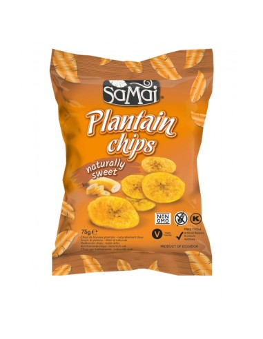 CHIPS BANANE PLANTAIN SUCRE SAMAI 75G*15/CT
