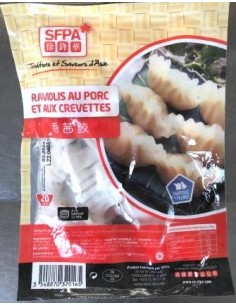 RAVIOLIS PORC CREVETTE SFPA 20P