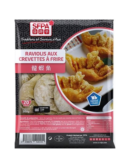 RAVIOLI FRIT CREVETTE SFPA 20P