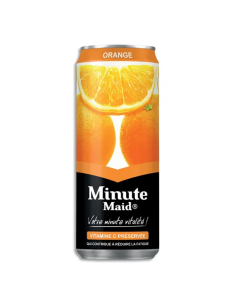 JUS ORANGE MINUTE MAD CANETTE 33CL