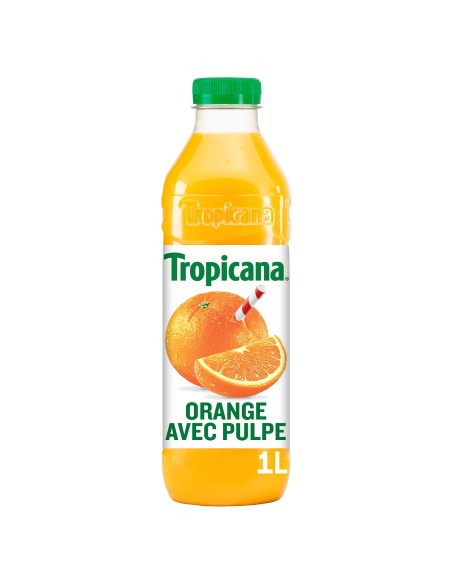 JUS D'ORANGE TROPICANA AVEC PULPE 1L