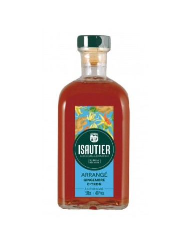 RHUM ARRANGE GINGEMBRE CITRON ISAUTIER 40% 50CL