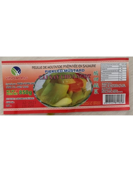 FEUILLE MOUTARDE AIGRE DOUCE VINAWANG 850G