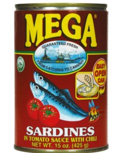 SARDINE SAUCE TOMATE EPICE MEGA 425G