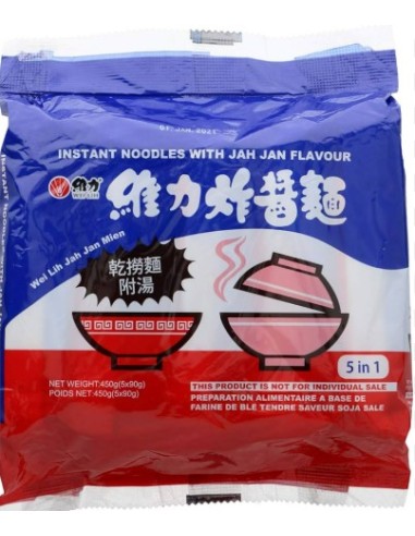 NOUILLE A.SAUCE SOJA SALE WEI LIH 85G*5/PACK