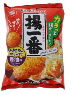 CRACKERS RIZ FRITS SAUCE SOJA KAMEDA 138G