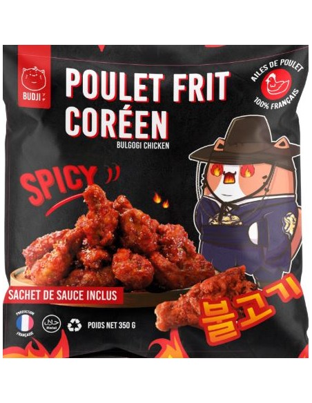 POULET FRIT BULGOGI SPICY COREEN BUDJI 350G