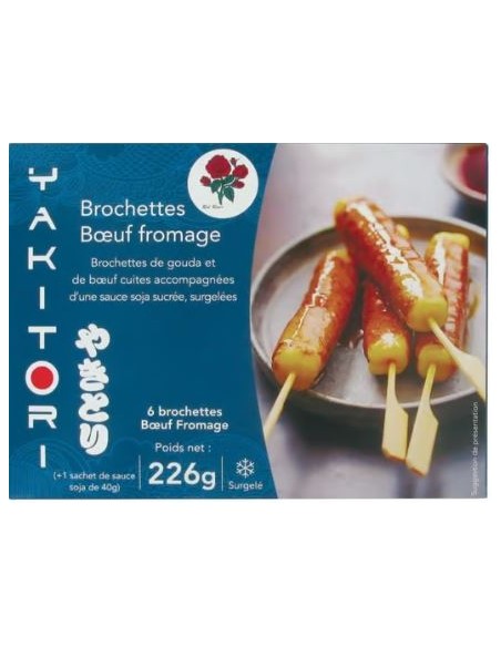 BROCHETTE BOEUF FROMAGE RED ROSE 226G