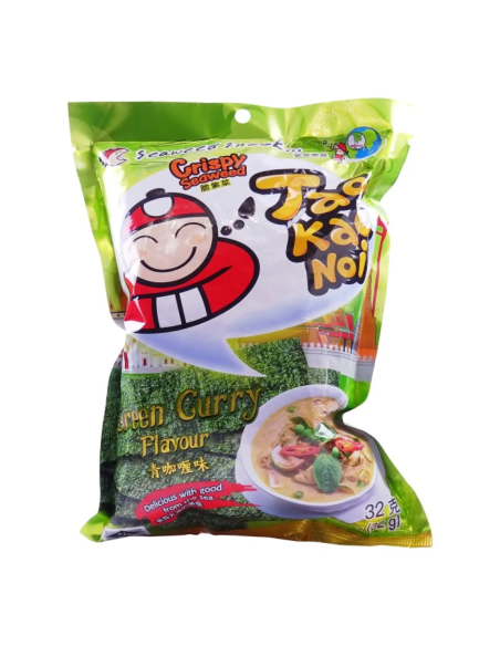 SNACK ALGUE CURRY VERT TAOKAENOI 32G