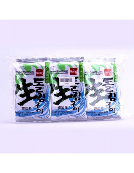 SNACK ALGUE GRILLE WANG KOREA 7G*3/SACHET