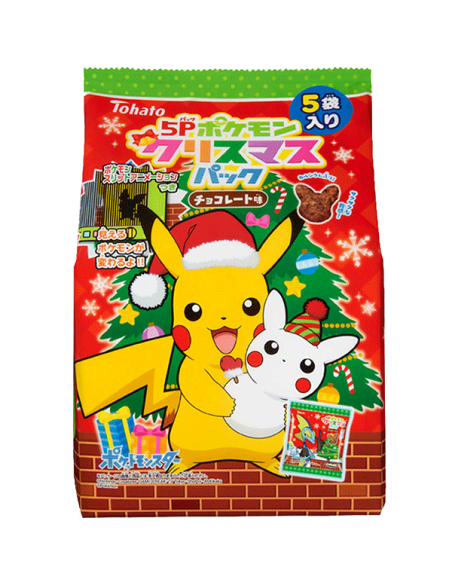 TOHATO CORN SNACK CHOCOLATE POKEMON XMAS 80G