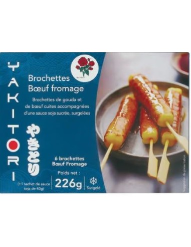 BROCHETTE BOEUF FROMAGE RED ROSE 226G*10/CT