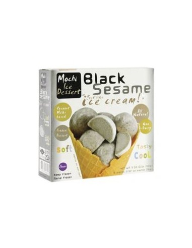 MOCHI GLACE SESAME NOIR RED ROSE 210G 6P