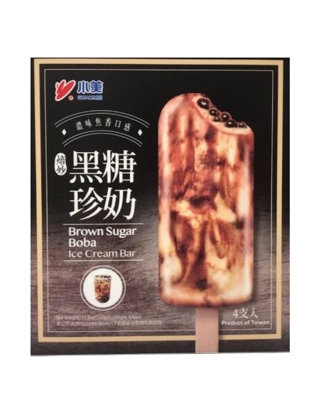 GLACE SUCRE BRUN AC PERLE TAPIOCA PS 80G*4P/BOITE