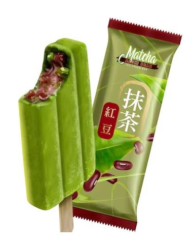 GLACE MATCHA HARICOT RGE 75G*4P/BOITE
