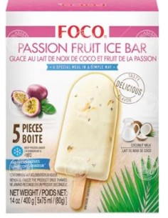 GLACE COCO FRUIT DE LA PASSION FOCO 80G*5P/BOITE