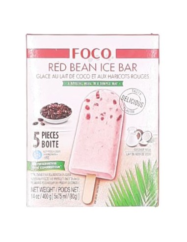 GLACE COCO HARICOT ROUGE FOCO 80G*5P/BOITE