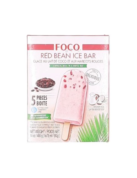 GLACE COCO HARICOT ROUGE FOCO 80G*5P/BOITE