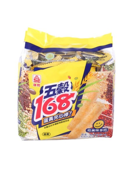 BISCUIT MELANGE GRAIN CORN ROLL 168 PEI TIEN 180G