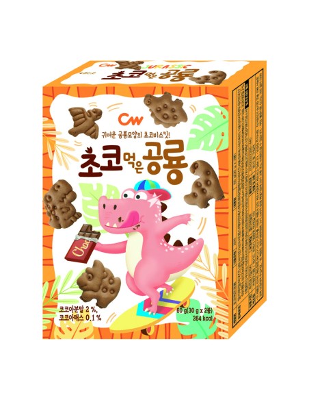 BISCUIT CHOCO DINOSAURE CW 60G