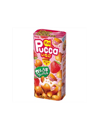 BISCUIT FRAISE PUCCA MEIJI 39G