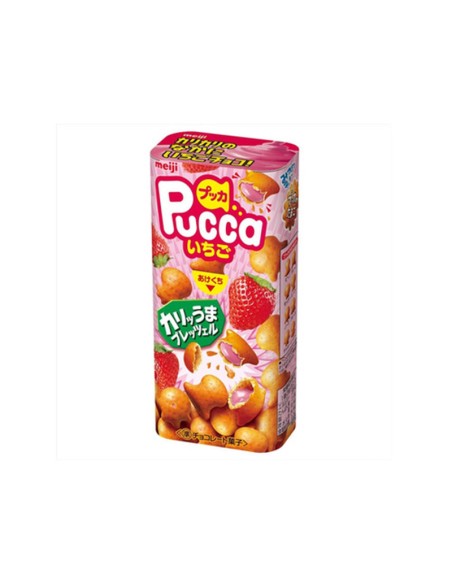 BISCUIT FRAISE PUCCA MEIJI 39G