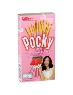 BISCUIT POCKY CHOCOLAT FRAISE GLICO 45G