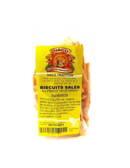 BISCUIT SALE PIMENT VEGETARIEN NACO 70G