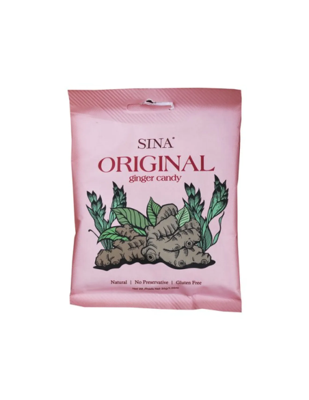 BONBON GINGEMBRE ORIGINAL SANS SUCRE SINA 36G