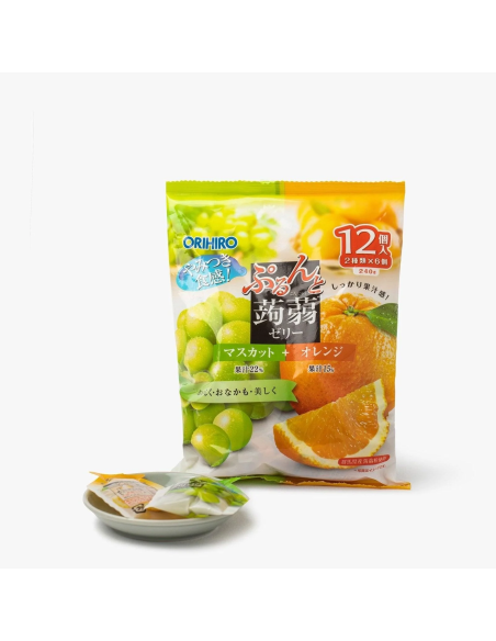 BONBON PRUNE KONJAC JELLY ORANGE MUSCAT ORIHIRO 240G
