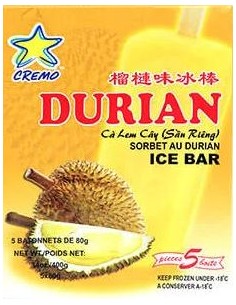 GLACE DURIAN CREMO 87G*5P*6/CT