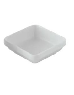 ASSIETTE CARRE CERAMIQUE NEIGE 10,5CM
