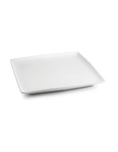 ASSIETTE CARRE CERAMIQUE NEIGE 12,5CM