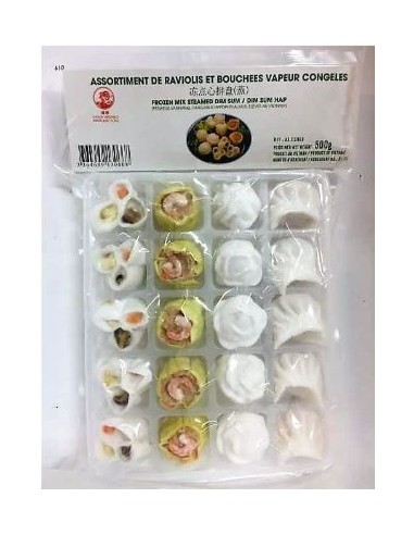 ASSORTIMENT DIM SUM VAPEUR COQ 500G*20/CT
