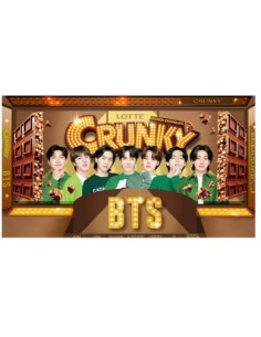 BAR CHOCOLAT CRUNKY BTS LOTTE 34G