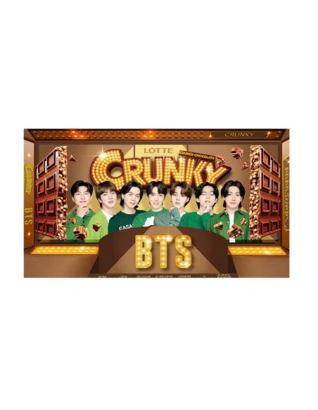BAR CHOCOLAT CRUNKY BTS LOTTE 34G