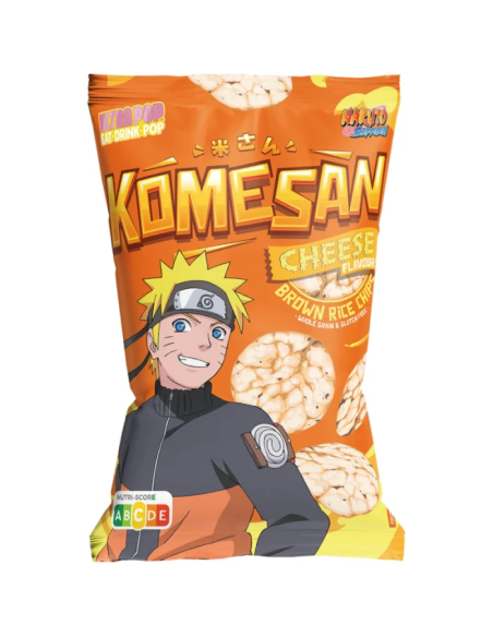 CHIPS RIZ BRUN FROMAGE KOMESAN NARUTO 60G