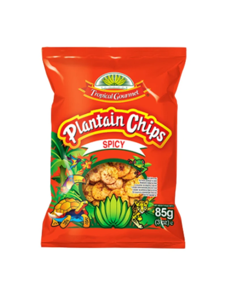CHIPS BANANE PLANTAIN EPICE T.GOURMET 85G
