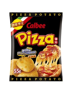 CHIPS POTATO PIZZA CALBEE 55G*24/CT