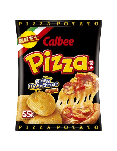 CHIPS POTATO PIZZA CALBEE 55G*24/CT